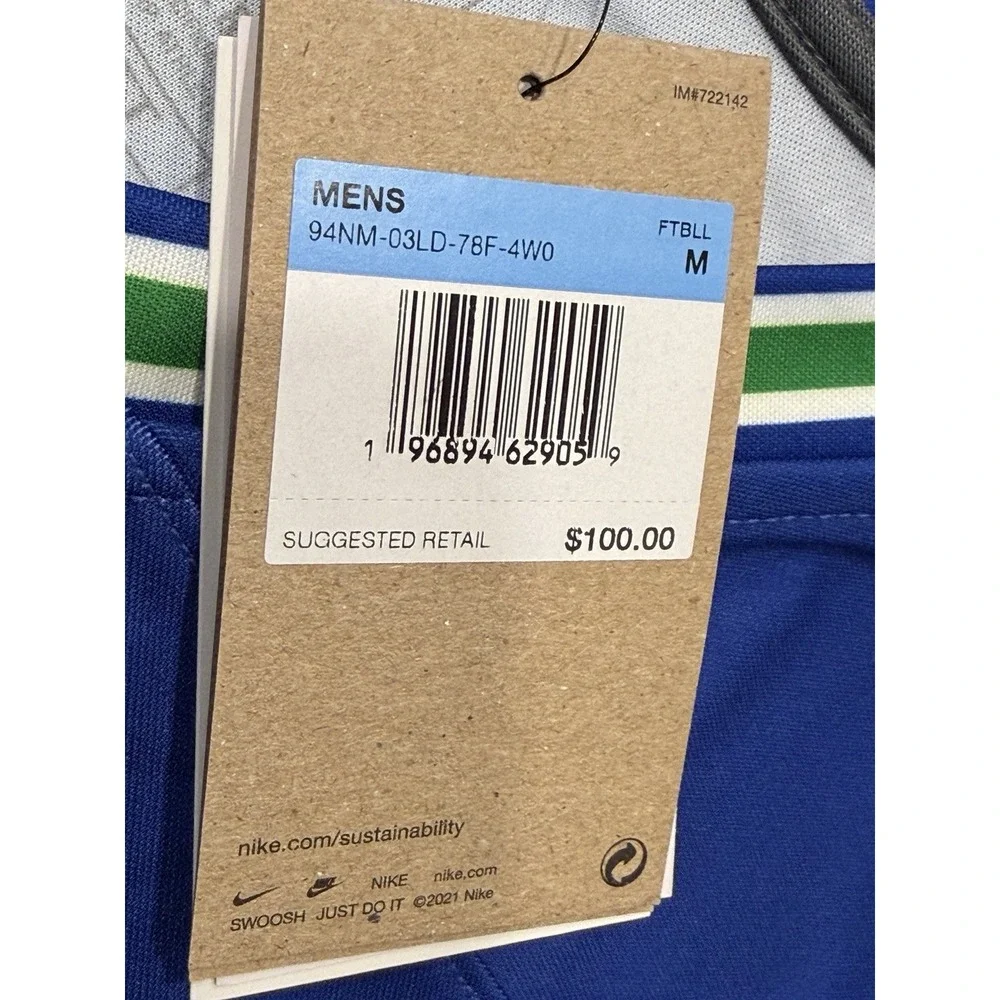 Nike Men's Seattle Seahawks #14 DK Metcalf Jersey 94NM-03LD-78F-4W0 Size Medium